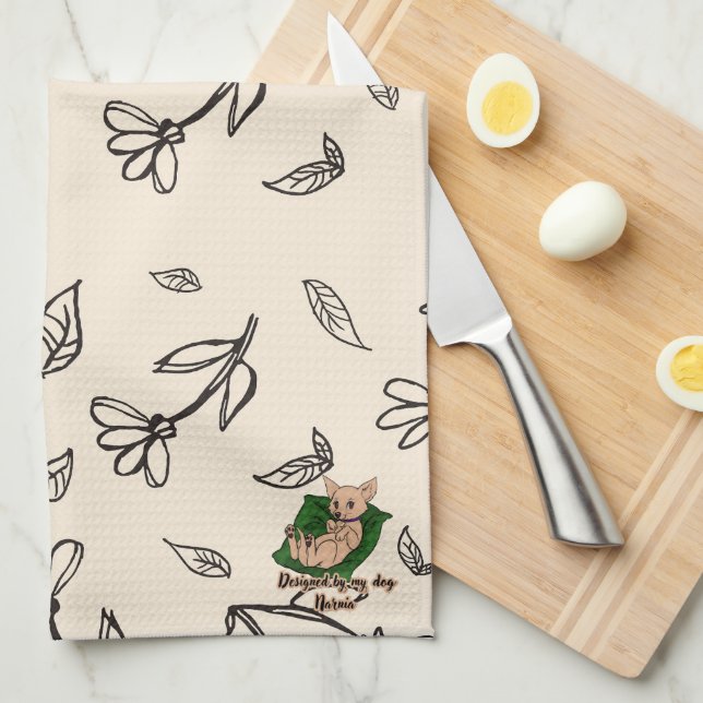 Daisy Floral Kitchen Towel (Quarter Fold)