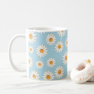 Daisy Floral Mug – Cheerful Flower Pattern Coffee 
