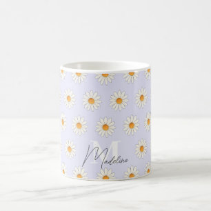 Daisy Floral Mug – Cute Aesthetic Coffee Cup