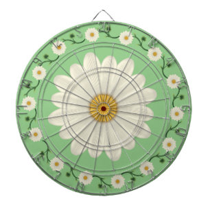 Daisy Floral Pattern Dartboard