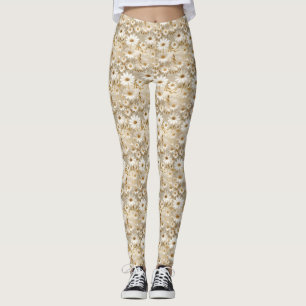 Daisy Floral Pattern Leggings
