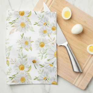 Daisy Floral Tea Towel