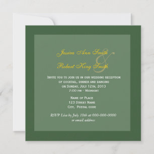 Daisy floral wedding reception invitations. invitation