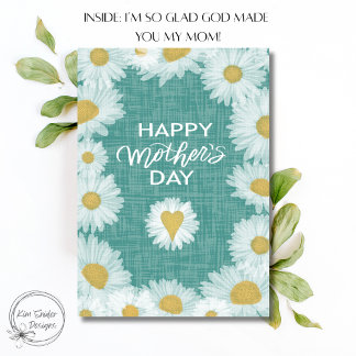 Daisy Florals Happy Mother's Day Card