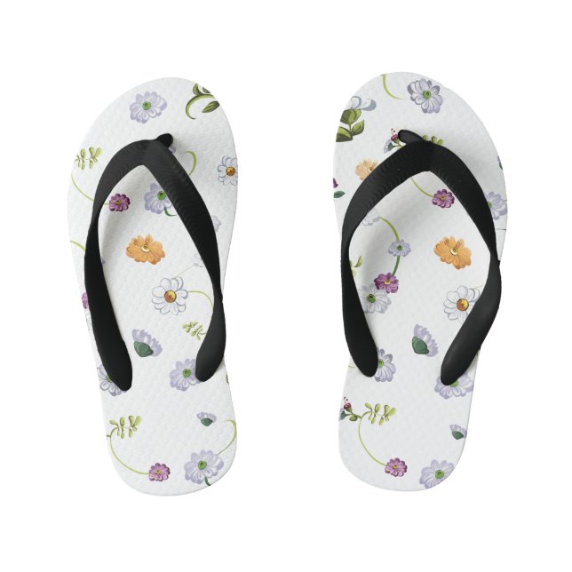 Daisy flower 2 kid's thongs (Footbed)