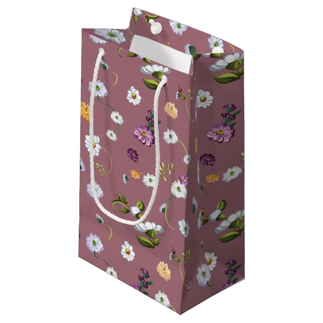 Daisy flower 3 small gift bag (Front Angled)