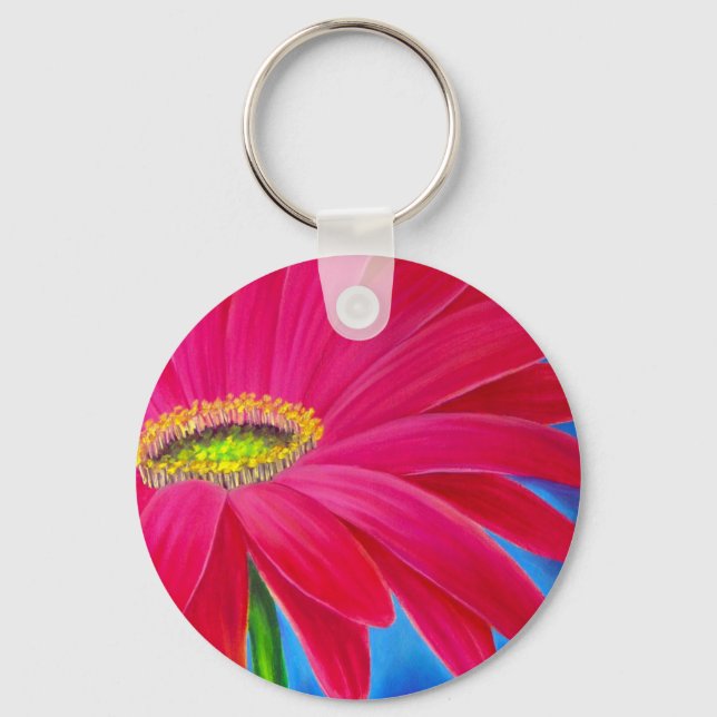 DAISY FLOWER ART - MULTI KEY RING (Front)
