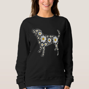 Daisy Flower Beagle Dog Beagle Mum Dad Sweatshirt