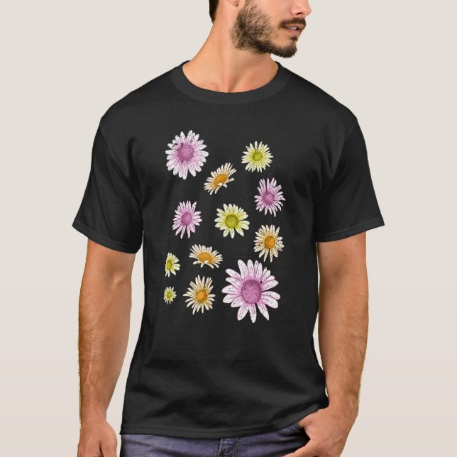 Daisy Flower Blossoms Botanical Garden Plant Natur T-Shirt (Front)