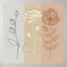 Daisy flower Botanical Wall Art Wall Art