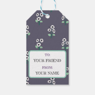 Daisy Flower bouquet Gift Tags