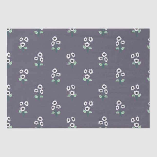 Daisy flower bouquet tissue paper (Front)