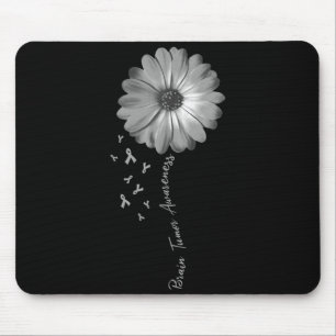 Daisy Flower Brain Tumour Awareness Mouse Pad