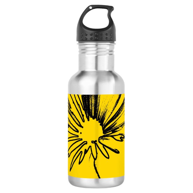 Daisy Flower c.1982 - Fine art 710 Ml Water Bottle (Front)