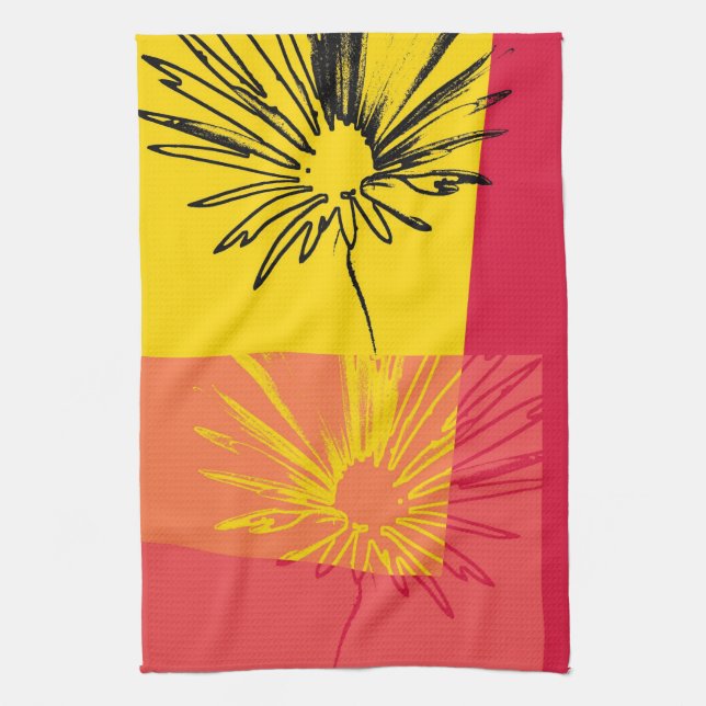 Daisy Flower c.1982 - Fine art Kitchen Towel (Vertical)