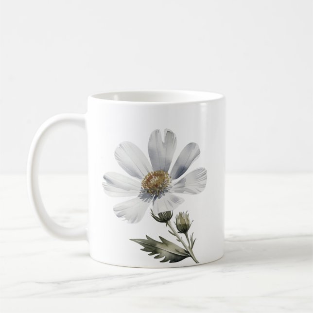 Daisy Flower Coffee Mug (Left)