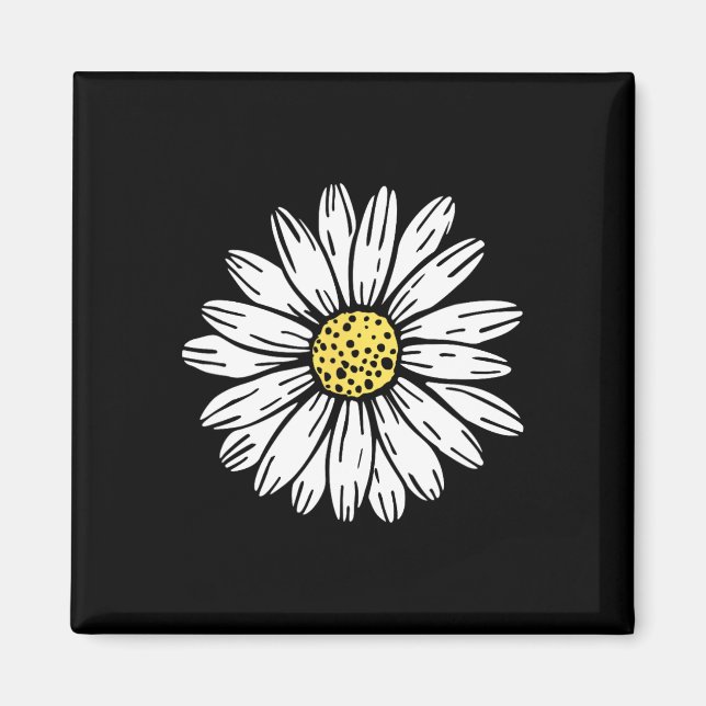 Daisy Flower Design  Magnet (Front)
