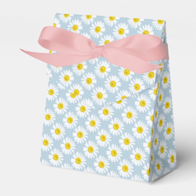 Daisy flower favour box (Front Side)