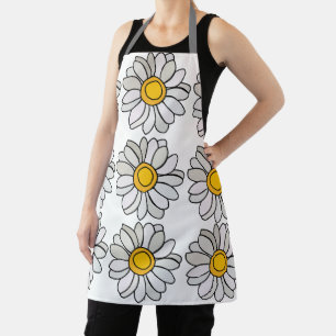 Daisy Flower Floral Daisy  Apron