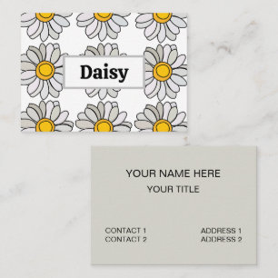 Daisy Flower Floral Daisy Business Card