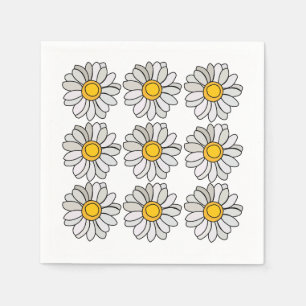 Daisy Flower Floral Daisy Party Napkin