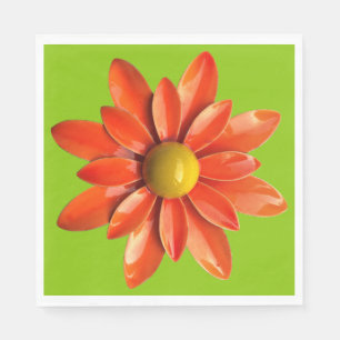 Daisy Flower - Floral Spring Summer Garden Wedding Napkin