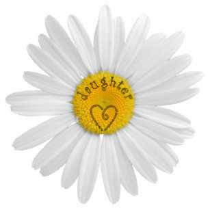 Daisy Flower For Daughter Art Customise Background Photo Sculpture Magnet