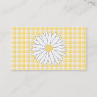 Daisy Flower in Yellow and White. Business Card