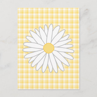 Daisy Flower in Yellow and White. Postcard