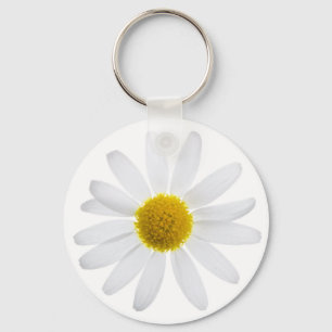 Daisy flower key ring