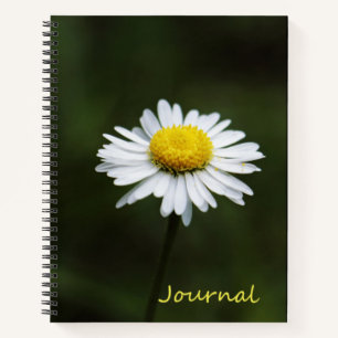 Daisy Flower Large 8.5" x 11" Journal Notebook
