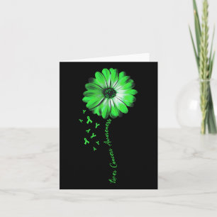 Daisy Flower Liver Cancer Awareness Gifts Card