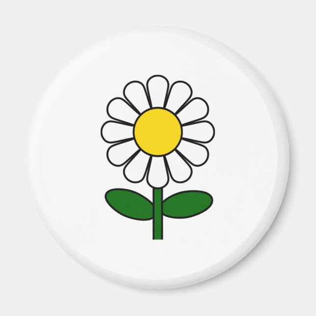 Daisy Flower Magnet (Front)