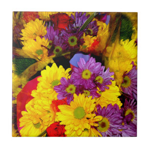 Daisy Flower Mix 8 Tile