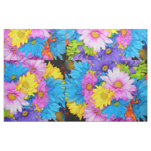 Daisy Flower Mix Fabric