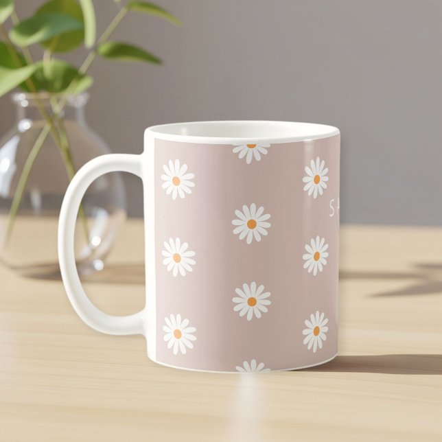 Daisy Flower Mug, Daisy Flower Mug, Custom Daisy  Coffee Mug (Creator Uploaded)