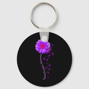 Daisy Flower Opioid Overdose Awareness Gifts 1 Key Ring