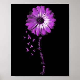 Daisy Flower Opioid Overdose Awareness Gifts Poster