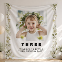 Daisy Flower Party Backdrop Tapestry