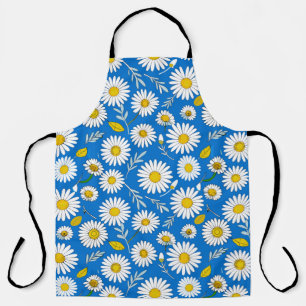 Daisy flower pattern apron