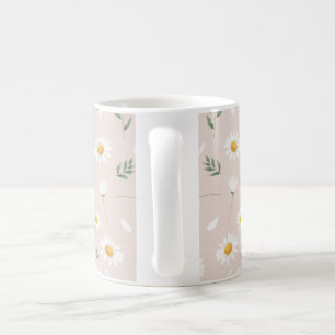 Daisy flower pattern coffee mug
