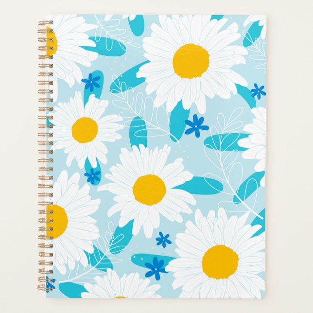 Daisy Flower Pattern Design | Back to School  Planner (Front)