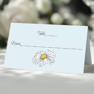 Daisy Flower Place Card