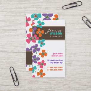 Daisy Flower Pop Fun Summer Daisies Whimsical Cute Business Card