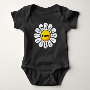 Daisy - Flower Positive Affirmation Baby Bodysuit
