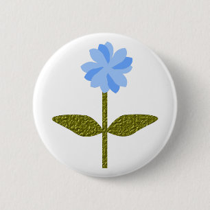 Daisy Flower Pretty Blue Button