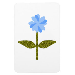 Daisy Flower Pretty Blue Premium Magnet