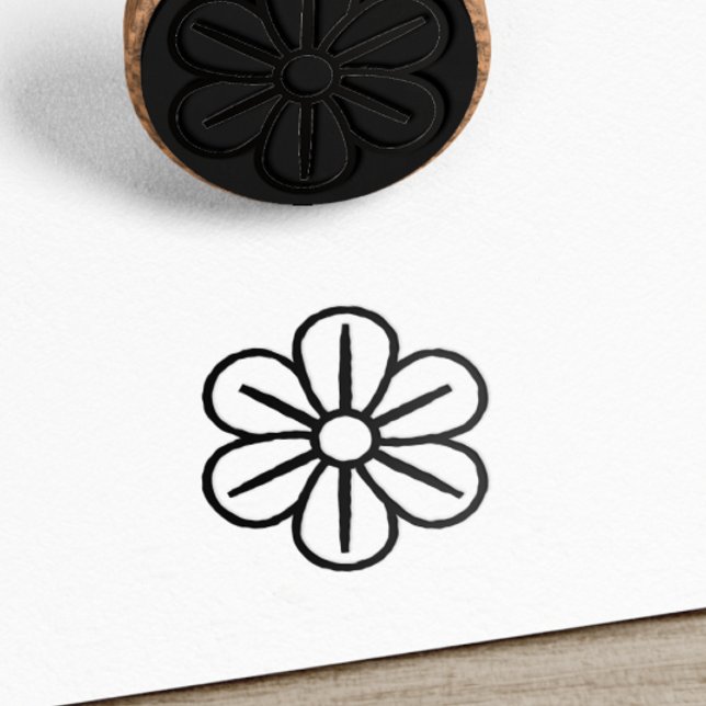 DAISY FLOWER Sign Punch Cards loyalty card  Rubber Stamp (Creator Uploaded)