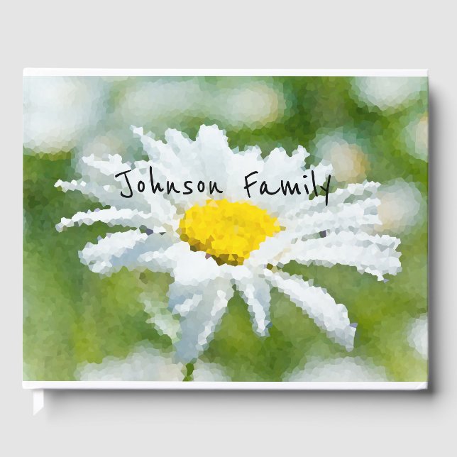 Daisy, flower, summer guest book (Front)