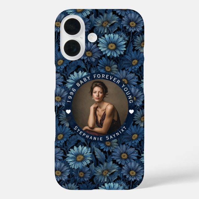 Daisy Flower Surprise Birthday Personalised Case-Mate iPhone Case (Back)